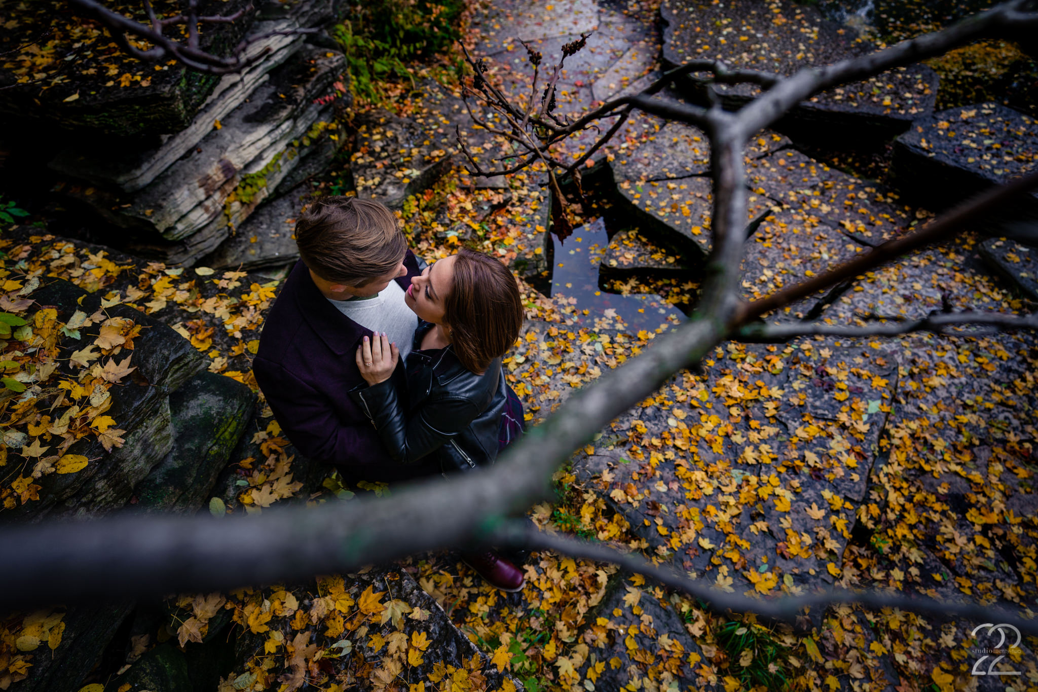  Cool October days, freshly fallen leaves and steamy love between Karlee and Patrick made for perfect Chicago engagement photos. Sometimes it just takes a creative eye and a couple who trust you to make magic happen. 